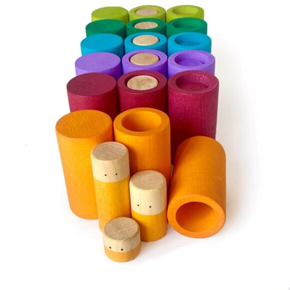 NWT Grapat Wooden Toys LA Set - Non-Basic Colours - Picture 3 of 5